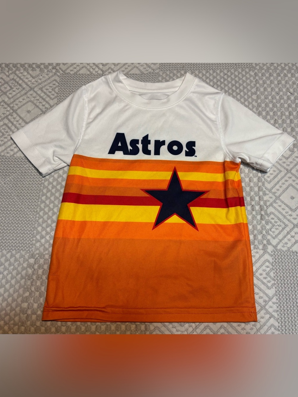 Cooperstown Kids Houston Astros Short-Sleeve Performance Tee - Vintage Design